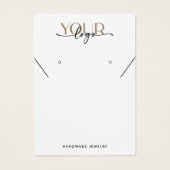 ロゴのネックレスイヤリング表示カードの追加 (正面)