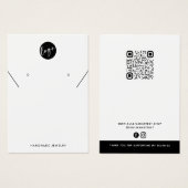 ロゴのネックレスイヤリング表示カードの追加 (正面&裏面)