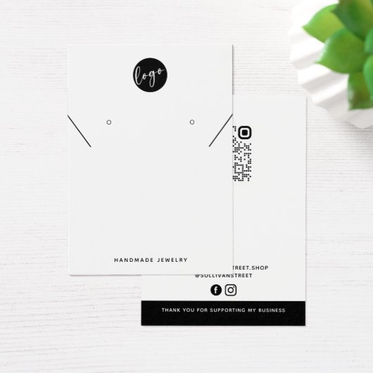 ロゴのネックレスイヤリング表示カードの追加 (デスク)