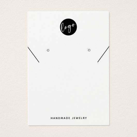 ロゴのネックレスイヤリング表示カードの追加 (正面)