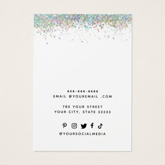 ロゴのネックレスイヤリング表示カードの追加 (裏面)