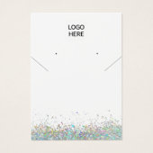 ロゴのネックレスイヤリング表示カードの追加 (正面)