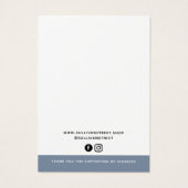 ロゴのネックレスイヤリング表示カードの追加 (裏面)