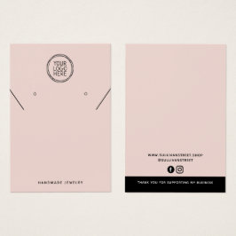 ロゴのネックレスイヤリング表示カードの追加