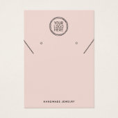 ロゴのネックレスイヤリング表示カードの追加 (正面)