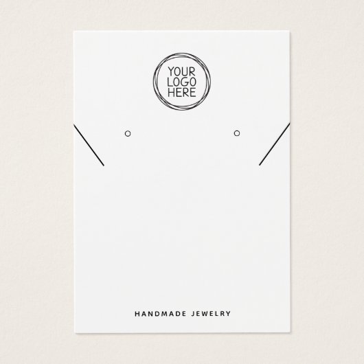 ロゴのネックレスイヤリング表示カードの追加 (正面)