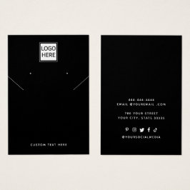 ロゴのネックレスイヤリング表示カードの追加