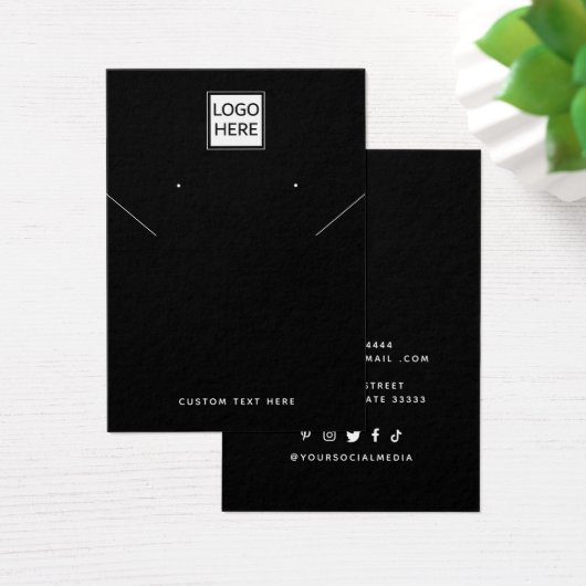 ロゴのネックレスイヤリング表示カードの追加 (デスク)