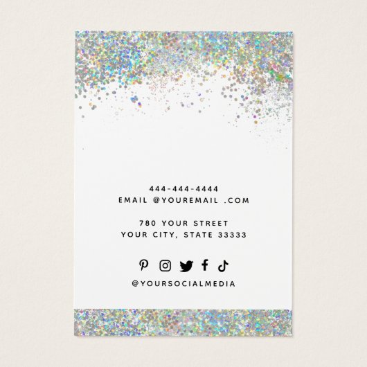 ロゴのネックレスイヤリング表示カードの追加 (裏面)