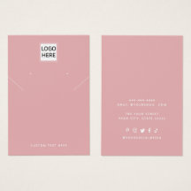 ロゴのネックレスイヤリング表示カードの追加