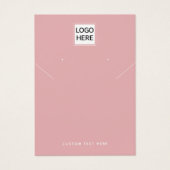 ロゴのネックレスイヤリング表示カードの追加 (正面)