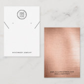 ロゴのネックレスイヤリング表示カードの追加 コーリングカード (正面/裏面)