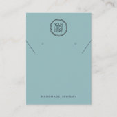 ロゴのネックレスイヤリング表示カードの追加 コーリングカード (正面)