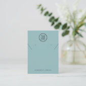 ロゴのネックレスイヤリング表示カードの追加 コーリングカード (スタンド正面)