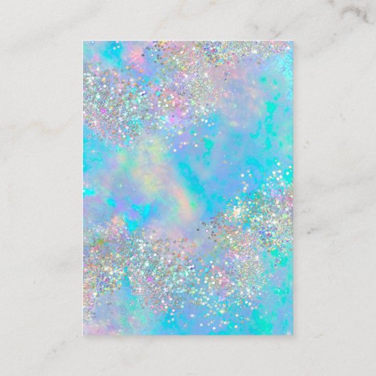 ロゴのネックレスイヤリング表示カードの追加 コーリングカード (裏面)