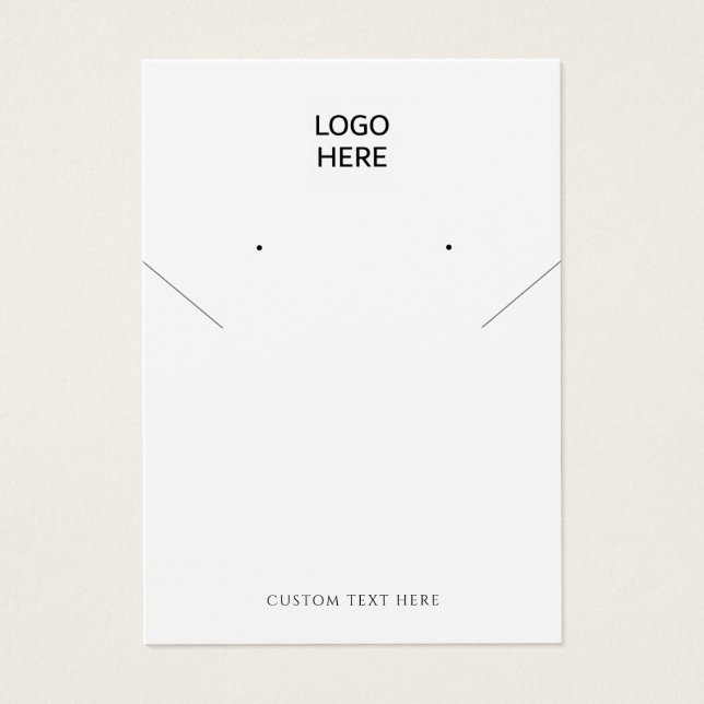 ロゴのネックレスイヤリング表示カードの追加（編集） (正面)