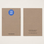 ロゴのネックレスクラフト表示カードの追加 (正面&裏面)