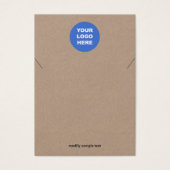 ロゴのネックレスクラフト表示カードの追加 (正面)