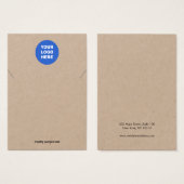 ロゴのネックレスクラフト表示カードの追加 (正面&裏面)