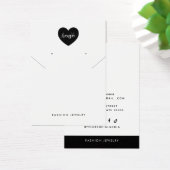 ロゴのネックレスシックなイヤリングディスプレイカードの追加 (デスク)