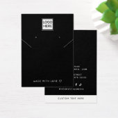 ロゴのネックレスシックなイヤリングディスプレイカードの追加 (デスク)