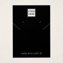 ロゴのネックレスシックなイヤリングディスプレイカードの追加