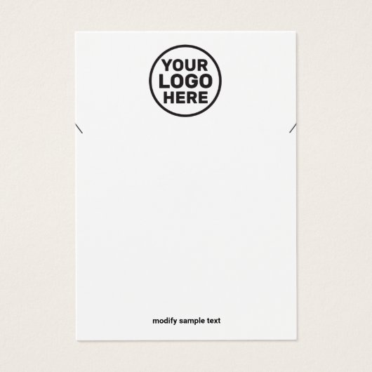 ロゴのネックレスジュエリー表示カードの追加 (正面)