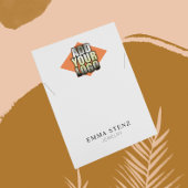 ロゴのネックレスジュエリー表示カードの追加 名刺