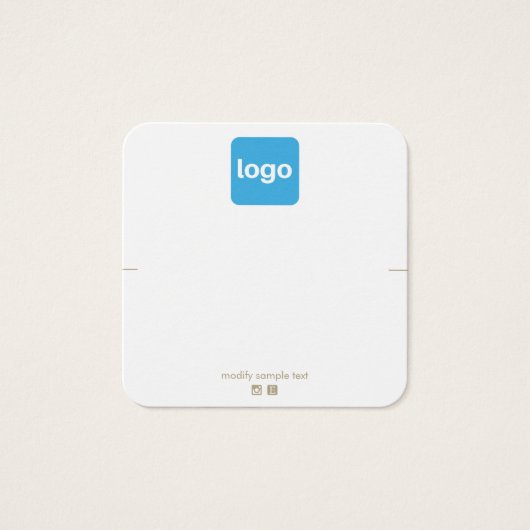 ロゴのネックレススクエアディスプレイホルダーの追加 (正面)