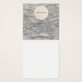 ロゴのネックレスディスプレイカード色あせた木材 (正面&裏面)