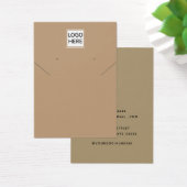 ロゴのネックレスモダンイヤリングディスプレイカードの追加 (デスク)