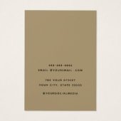 ロゴのネックレスモダンイヤリングディスプレイカードの追加 (裏面)