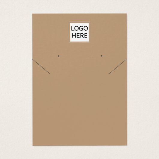 ロゴのネックレスモダンイヤリングディスプレイカードの追加 (正面)