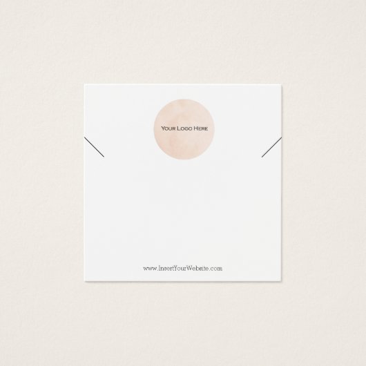 ロゴのネックレス表示カード (正面)