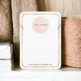 ロゴのネックレス表示金ゴールド（縦大） 名刺