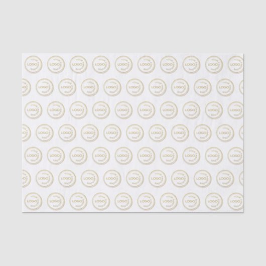 ロゴのパターンプロフェッショナルを白に追加 薄葉紙 (正面)