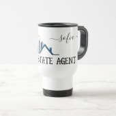 ロゴのパーソナライズ実在Estate Agent Small Business トラベルマグ (正面右)