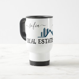 ロゴのパーソナライズ実在Estate Agent Small Business トラベルマグ