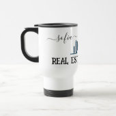 ロゴのパーソナライズ実在Estate Agent Small Business トラベルマグ (左)