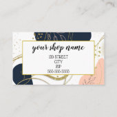 ロゴのビジネスギフト券の追加マーケティング 名刺 (裏面)