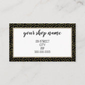 ロゴのビジネスギフト券の追加マーケティング 名刺 (裏面)