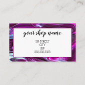 ロゴのビジネスギフト券の追加マーケティング 名刺 (裏面)