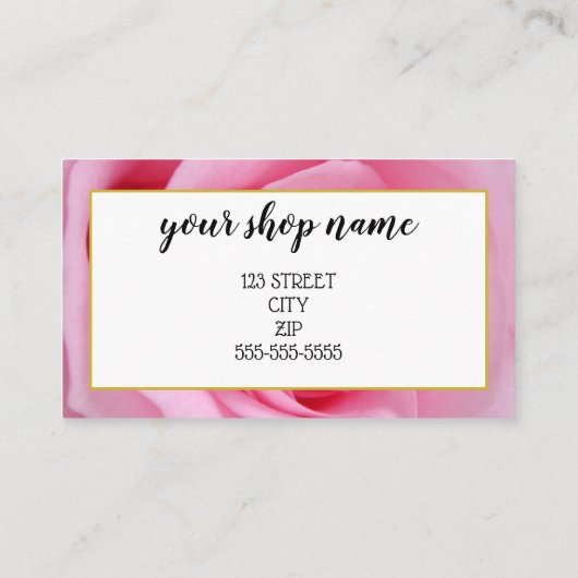 ロゴのビジネスギフト券の追加マーケティング 名刺 (裏面)