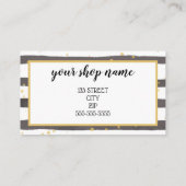 ロゴのビジネスギフト券の追加マーケティング 名刺 (裏面)