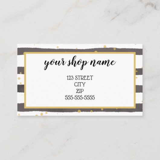 ロゴのビジネスギフト券の追加マーケティング 名刺 (裏面)