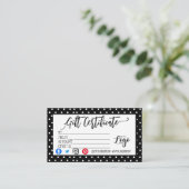 ロゴのビジネスギフト券の追加マーケティング 名刺 (スタンド正面)