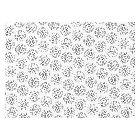 ロゴのビジネスショー企業ののモダン追加 テーブルクロス (正面(横))