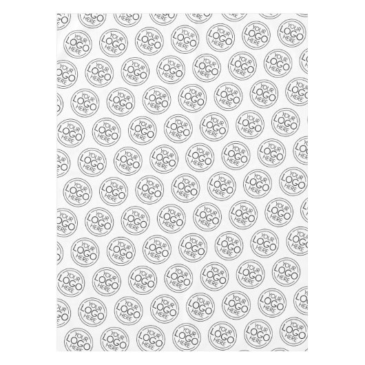 ロゴのビジネスショー企業ののモダン追加 テーブルクロス (正面)