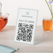 ロゴのビジネススキャンを受注支払QRコードに追加 台座サイン (インサイチュ)