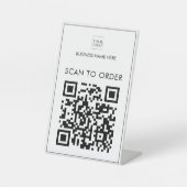ロゴのビジネススキャンを受注支払QRコードに追加 台座サイン (正面)